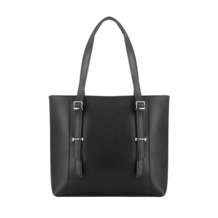 Home Event-agency classic black leather tote bag